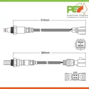 2x Premium Pre & Post-Cat Oxygen Sensors For Toyota Kluger / Highlander MCU28