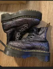 Doc Martens Jadon Platform Metallic Glitter 5US Boots - Sz3 Kids - Limited Edit