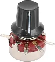 Aexit 220K (Control electrical) ohm 2W WTH 118 Single Linear Pot Rotary Taper Carbon Potentiometer (80ry381qf749) w Knob