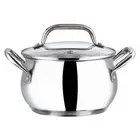 Vinod Stainless Steel Almaty Induction Casserole, 16 cm, 2 Ltr- Free Delivery