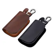 Leather Car Key Case Holder Keyless Remote Fob Shells Protector Bag