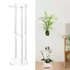 Clear Acrylic Side Table Small Drink Side Table for Hallway Balcony Bedside
