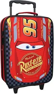 [Vadobag] McQueen Children's Trolley Cars, Children's Trolley, Boys Hand Luggage, Children's Luggage, red, Soft shell
