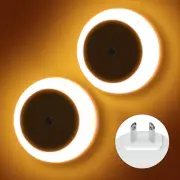 2 Pack Plug in Night Lights Auto Dusk to Dawn Sensor Indoor Kid Baby Night Light