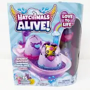 Hatchimals Alive Make a Splash Playset with 15 Accessories Sparkly Surprise NEW