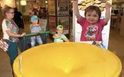 Spiral Coin Funnel D100 – Fun Donation Collector & Wishing Well (Yellow)