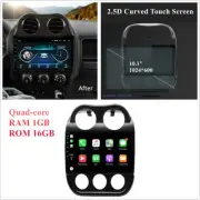 10.1" Car Stereo Radio GPS Navi For 10-16 Jeep Compass Patriot Build-In Carplay