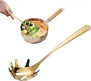 Pasta Server Utensil - stainess Steel Pasta Spoon with Teeth, Pasta Spoon Spaghetti Server, Kitchen Utensils, Stainless Steel Pasta, Spaghetti Spoon Noodle Strainer, Pasta Colander