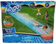 H20 Go Single Water Slide Drench Water Pool Slip N Slide 18 Ft. New!