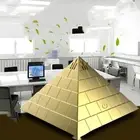 Portable Decorative Pyramid Themed USB Powered Car Air Purifier