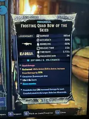 PS/XBOX/PC Tiny Tina's Wonderlands GOD ROLL “Quad Bow” FULL AUTO PRIMORDIAL SET