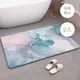 【帕斯特地墊】3入-大理石紋快速吸水防滑硅藻土軟式地墊 浴室廁所 廚房 腳踏墊