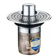 Bathroom Drain Stopper Anti Clogging Odor Easy Install PopUp Sink Filter