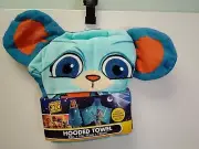 Star Wars Yound Jedi Hooded Towel Wrap 22X51 Inches 100% Cotton Yellow/Blue