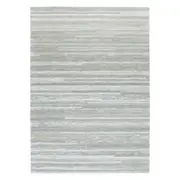 Les Nomades Linear in Light Ash Wool Rug