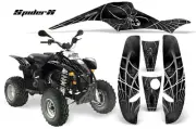 POLARIS TRAILBLAZER SCRAMBLER GRAPHICS KIT CREATORX DECALS SPIDERX SILVER