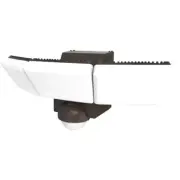 Defiant 180-Degree Bronze Motion Sensor Outdoor Integrated LED Flood Lights