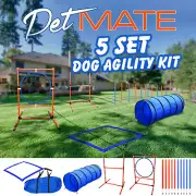Dog Obstacle Training Set Pet Agility Equipment High Jump Training Pole Accessor