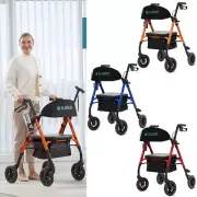 Deluxe ELENKER All-Terrain Rollator Walker Rolling Walking Wheelchair Seniors US