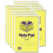 Spirax 563B Reporters Notebook Spiral Bound Top Open 300 Page 200x127mm [10 Pack]