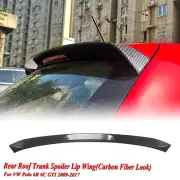 Carbon Look Rear Trunk Spoiler Lip Wing For VW POLO 6R 6C GTI 2009-2017 (for: Volkswagen)