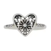 NEW Authentic Pandora Heart of Winter Ring - Silver Clear 54 (US 7) 196371CZ