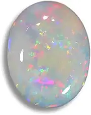 [SIDHGEMS] 14.25 Ratti 13.00 Carat Opal Stone Certified Natural Fire AA++ Quality White Astrological Australian Opal Loose Gemstone, Free, Loose Gemstone, Opal, Free, Loose Gemstone, Opal