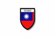 PATCH PATCHES EMBLEM IRON ON GLUE PRINT FLAG world crest taiwan