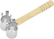 Djustable Moxibustion Device Moxa Stick Holder Safe Wooden Handle Dual Moxa Stick Clips