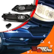 FOR 16-8 HONDA HR-V PAIR BLACK BEZEL COVER BUMPER FOG LIGHT LAMP ASSEMBLY+SWITCH (for: Honda)