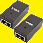 iCreatin 2 Pack 48V POE Injector Power Adapter Cisco Ubiquiti Phone Cameras