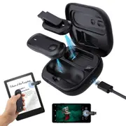 Wireless Remote Control Page Turner for Kindle with LED Display Charging Case Bluetooth Camera Shutter for TikTok Videos and Ebooks Kindle Reading