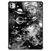 iPad Pro 11-inch (M4) iPad Impact Case Planets and Stars - black starry Universe