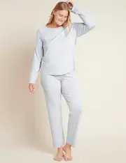 Boody Goodnight Raglan Sleep Top - Dove / L
