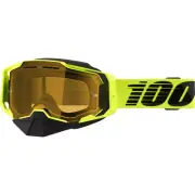 100% Armega Snow Goggles - Nuclear Citrus - Yellow