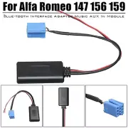 Aux Bluetooth Music Adapter Radio Stereo Cable 12V for Alfa Romeo 147 156 159