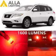 Alla Lighting Brake Turn Signal Light 7443 Red LED Bulbs for Nissan Rogue/Select (for: Nissan)