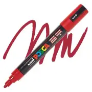 Posca Markers, Paint Marker, Dark Red Paint, 5M Medium Tip, Opaque, Acrylic