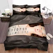 v4718 Bed Sheets The Autopsy Of Jane Doe The Girl In Black Bag Poster Duvet Cover Set Bed Sheets IU4718
