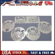SET OF 6 ASSORTED Hocus Pocus Stencil - Reusable Stencils for Halloween DIY