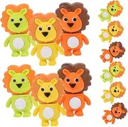 GARIOUANS 32pcs Cute Lion Erasers for Mini Kawaii Animal Pencil Erasers Fun Classroom Supplies Party Favors Educational Tool for Art Office Use