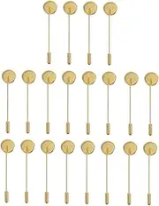 [OHPHCALL] 20 Pcs Brooch Tray for DIY Jewelry Making Practical Breastpin Accessories for Unique Custom Brooch Design for Weddings Parties and Daily Use