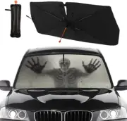 Socira Ghost Skull Car Windshield Sunshade Umbrella Foldable Horror Car Umbrella