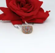 Sterling Silver NWT Bella Luce Eterno Zirconia Size 10 Ring 10.86 CAT RESCUE