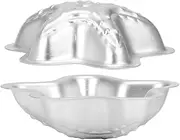 2Pcs Handmade Aluminium Alloy Bath Bomb Fizzy Crafting DIY Cake Mould Tools (Combination 19)