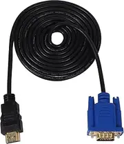 HDTV Gold Male to VGA HD-15 Male 15Pin Adapter Cable 6FT 1.8M 1080P