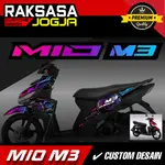 山葉 條紋 YAMAHA MIO M3 優質變體 100 耐用條紋 CUSTOM MIO M3 條紋摩托車 YAMAHA