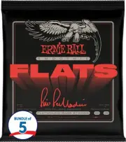 Ernie Ball Pino Palladino Signature Smoothie Flats Bass Guitar Strings (5 Pack)