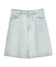 MSGM Logo-Patch Denim Bermuda Shorts IT52,IT50,IT44,IT48,IT46 light-colored