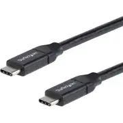 StarTech.com 0.5m USB C to USB C Cable w/ 5A PD - M/M - USB 2.0 - USB-IF Certified - USB Type C Cable - USB C Charging Cable - U